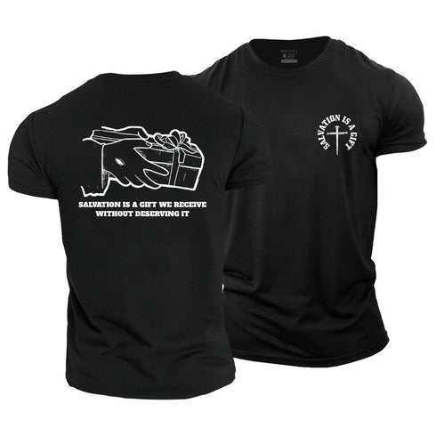 Men's Salvation Is A Gift Cotton T-Shirt