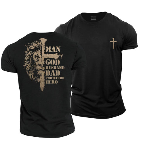 Men's God's Alpha Man Cotton T-Shirt