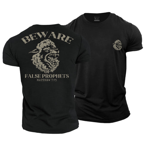 Men's Beware of False Prophets Cotton T-Shirt