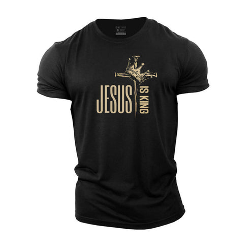 Men's Jesus Is King Cotton T-Shirt