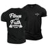Men's Fitness And Faith Committed To Both Cotton T-Shirt