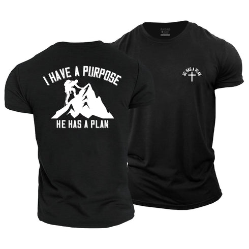 Men's I Have A Purpose He Has A Plan Cotton T-Shirt