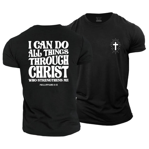 Men's I Can Do All Things Through Christ Cotton T-Shirt