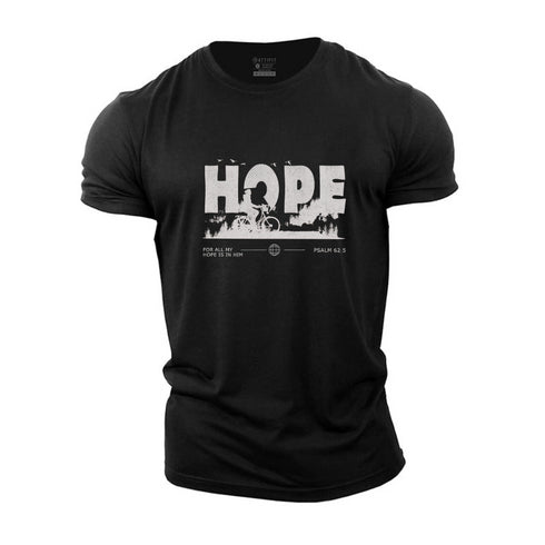 Men's FOR ALL MY HOPE IS IN HIM Cotton T-Shirt