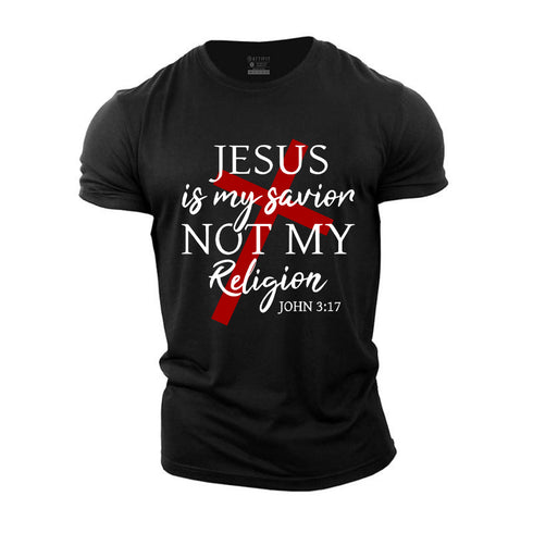 Unisex Jesus Is My Savior Not My Religion Cotton T-Shirt