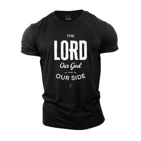 Men's The Lord Our God Is On Our Side Cotton T-Shirt