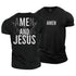 Men's Amen and Jesus Cotton T-Shirt