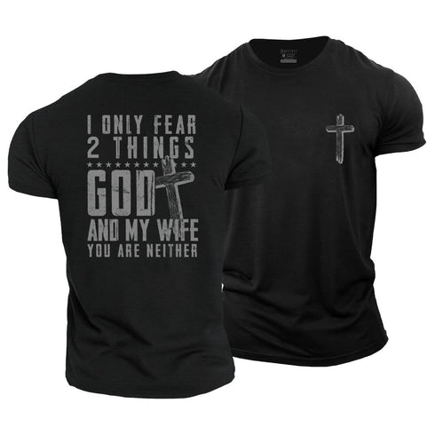 Men's God and Wife Cotton T-Shirt