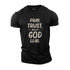 Men's Pray Trust And Let God Led Cotton T-Shirt
