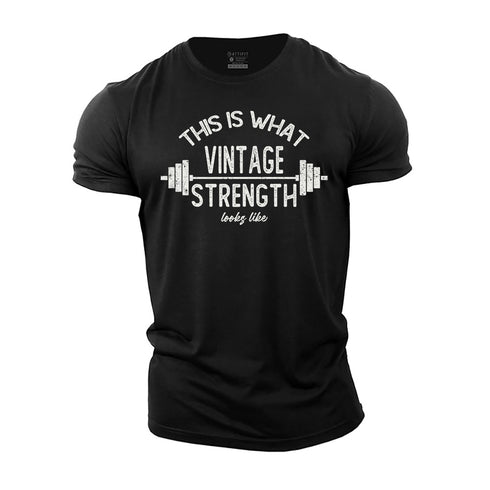 Men's Vintage Strength Cotton T-Shirt