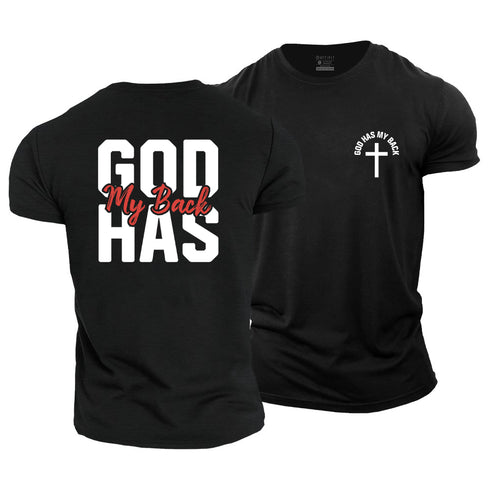 Men's God Has My Back Cotton T-Shirt