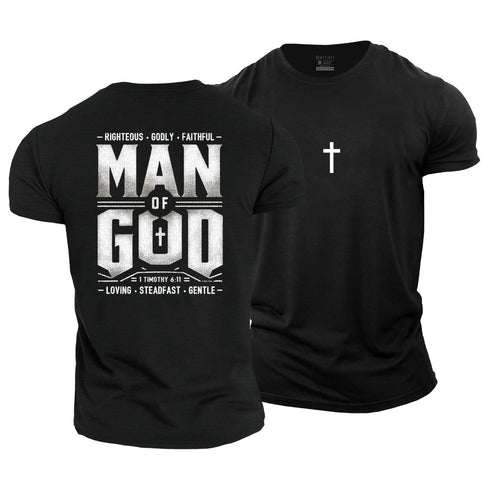 Men's Man Of God Cotton T-Shirt