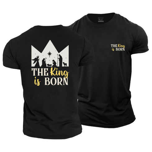 Unisex The King Is Born Cotton T-Shirt