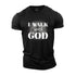 Men's I Walk With God Cotton T-Shirt
