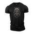 Men's Viking Skull Bear Cotton T-Shirt