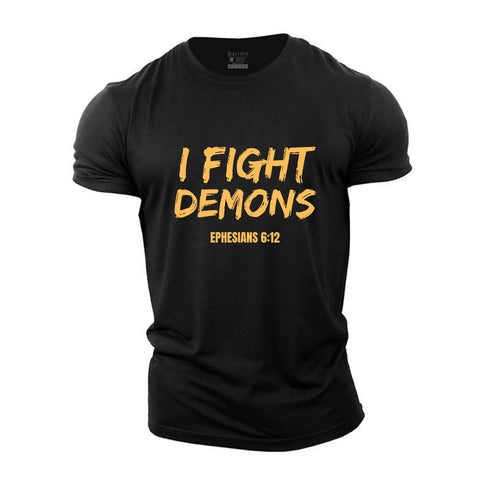 Men's I Fight Demons Cotton T-Shirt