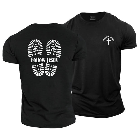 Men's Follow Jesus Cotton T-Shirt