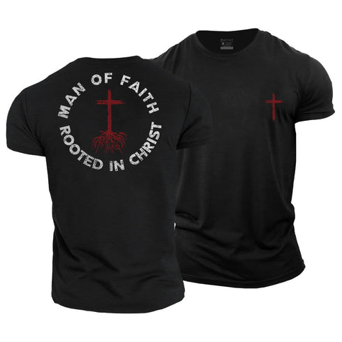 Men's Man Of Faith Cotton T-Shirt