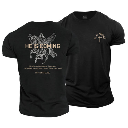 Men's Jesus Is Coming Cotton T-Shirt