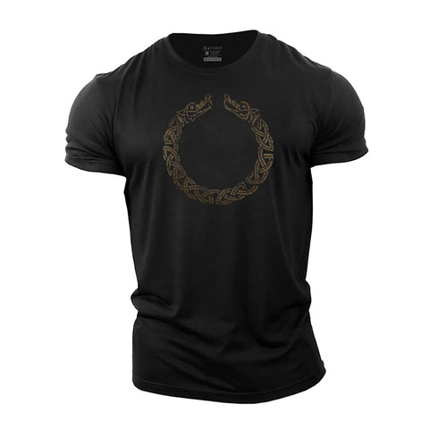 Men's Viking Warrior Bracelet Cotton T-Shirt