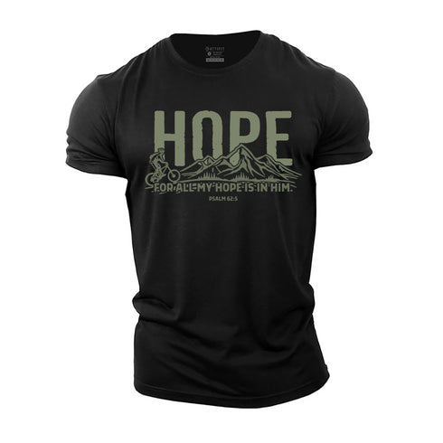Men's For All My Hope Is in Him Cotton T-Shirt