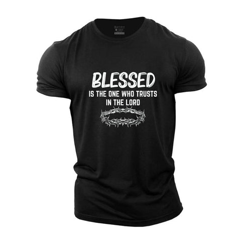 Men's Blessed Is The One Who Trusts In The Lord Cotton T-Shirt