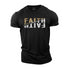 Men's Faith Builds Faith Cotton T-Shirt