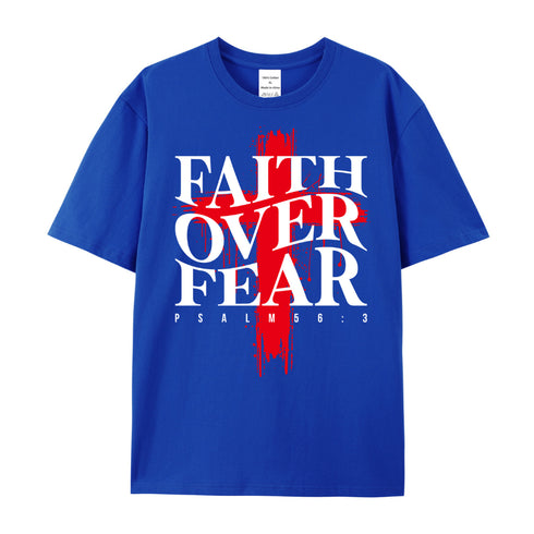 Unisex Faith Over Fear Cotton T-Shirt