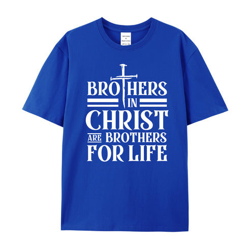 Unisex Brothers In Christ Cotton T-Shirt