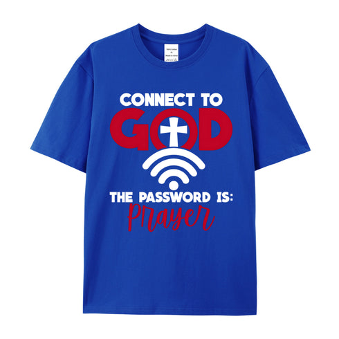 Unisex Connect to God Wifi Cotton T-Shirt