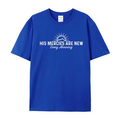 Unisex His Mercies Are New Every Morning Cotton T-Shirt