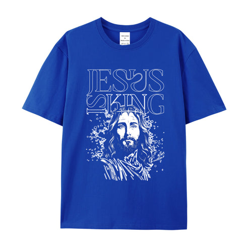 Unisex Jesus Is King Cotton T-Shirt