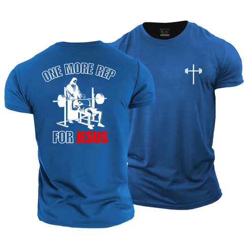 Men's One More Rep For Jesus Cotton T-Shirt