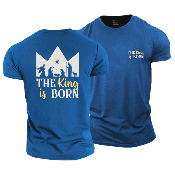 Unisex The King Is Born Cotton T-Shirt