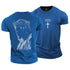 Men's Crown Of Thorns And Cross Jesus Cotton T-Shirt
