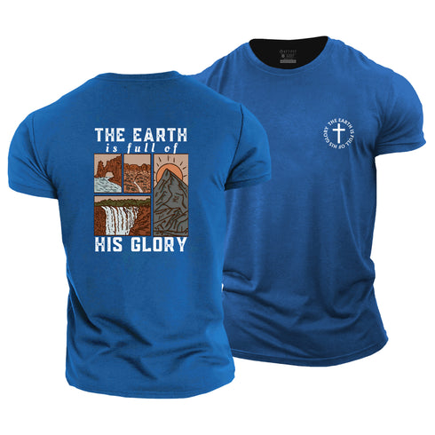 Men's The Earth Is Full Of His Glory Cotton T-Shirt