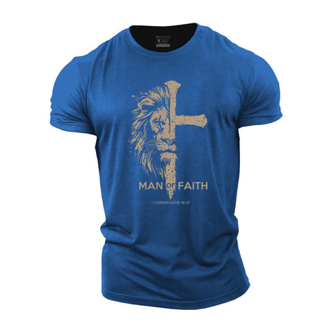 Men's Man of Faith Cotton T-Shirt