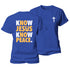 Women's Know Jesus Know Peace Cotton T-Shirt