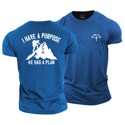 Men's I Have A Purpose He Has A Plan Cotton T-Shirt