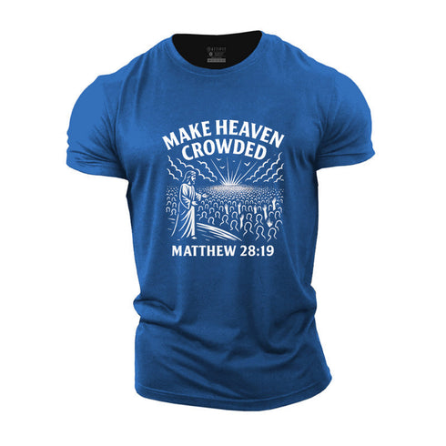 Men's Make Heaven Crowded Cotton T-Shirt