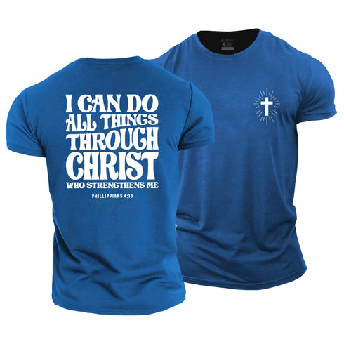 Men's I Can Do All Things Through Christ Cotton T-Shirt