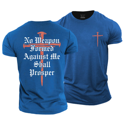 Unisex No Weapon Formed Against Me Shall Prosper Cotton T-Shirt