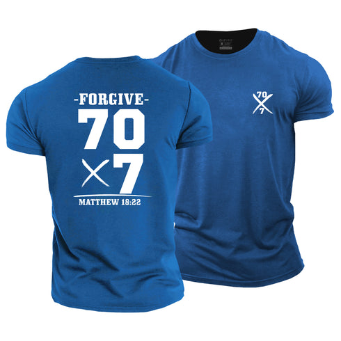 Men's Forgive 70 times 7 Cotton T-Shirt