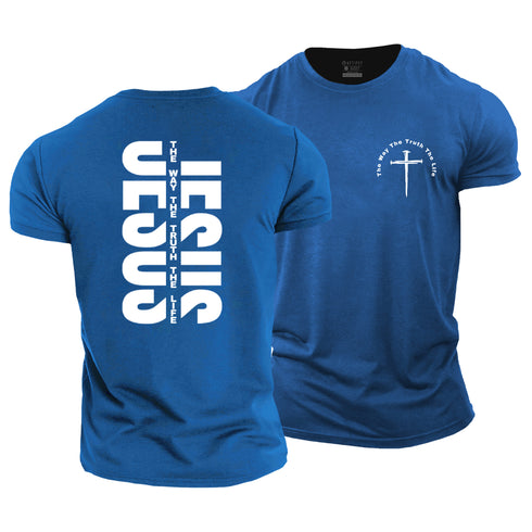 Men's Jesus The Way The Truth The Life Cotton T-Shirt