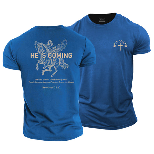 Men's Jesus Is Coming Cotton T-Shirt