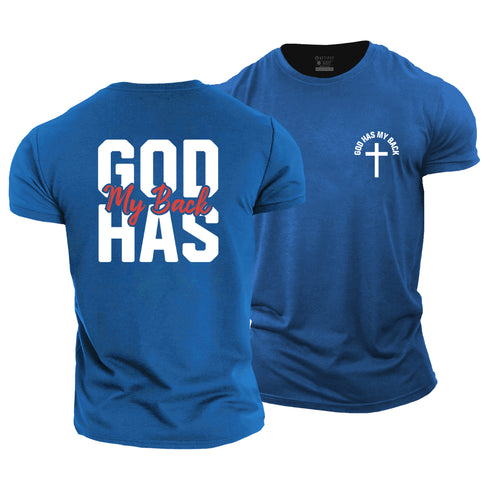 Men's God Has My Back Cotton T-Shirt