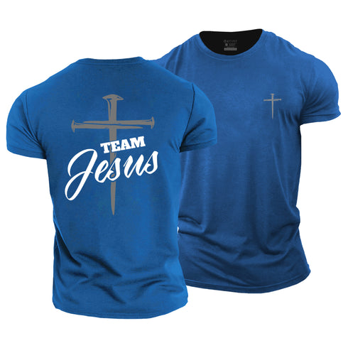 Men's Team Jesus Cotton T-Shirt