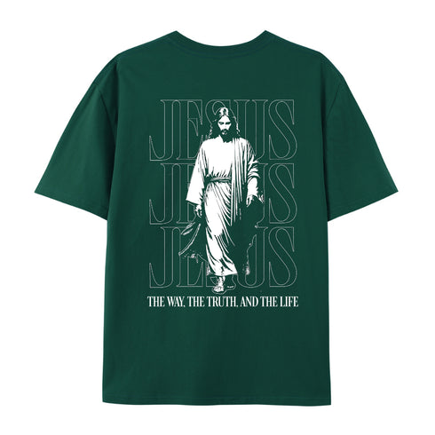 Men's Jesus The Way The Truth And The Life Cotton T-Shirt
