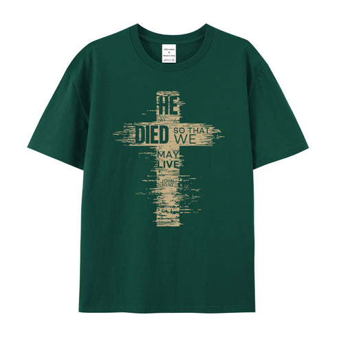 Men's We May Live Cotton T-Shirt