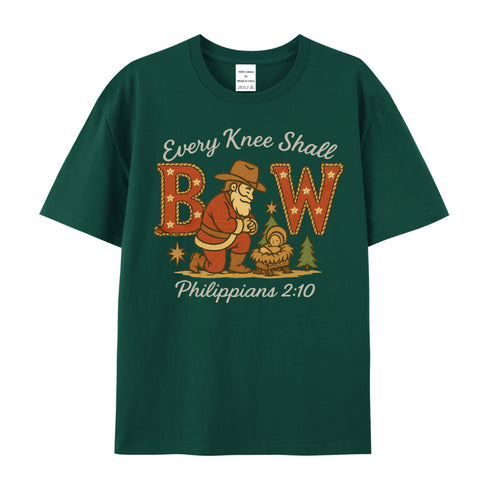 Men's Every Knee Shall Bow Cotton T-Shirt